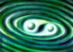 Immagine pittorica di un'onda gravitazionale
